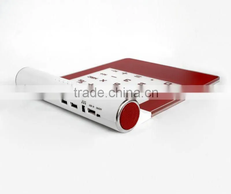 Fashion mouse pad with calculator and 4port hub for promotion use