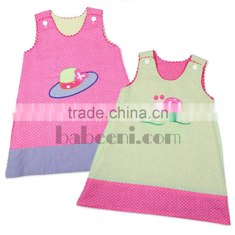 Lovely pumpkin applique knit dress for little girl