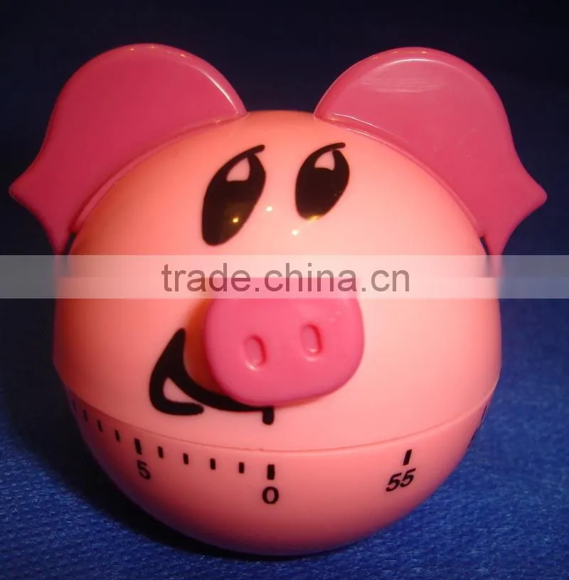 China supplier plastic ABS pig shape countdown Timer