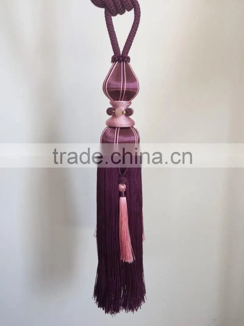 polyester tassel acrylic bead tassel decoration tassel for curtain