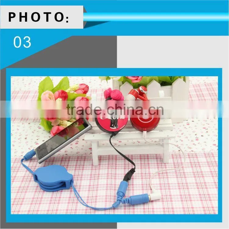 Newest arrival portable female to male audio line for car