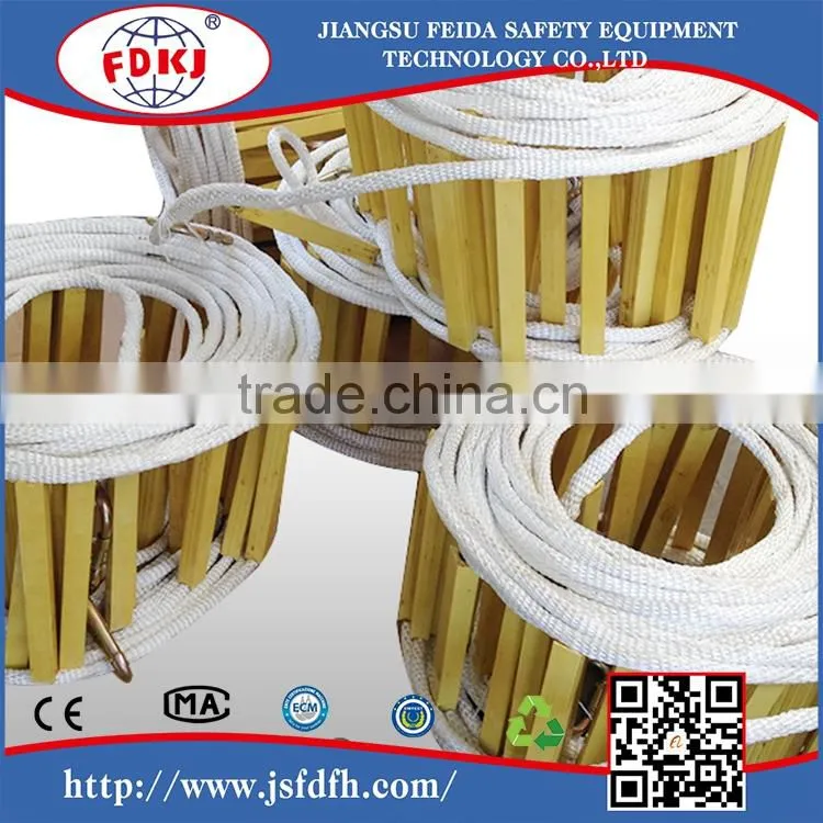 CE certificated nylon material soft ladder folding ladder