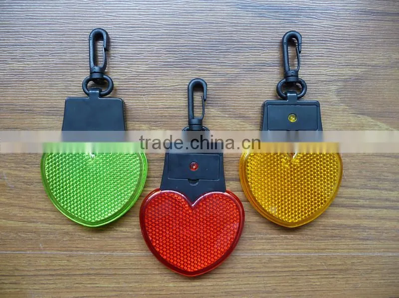 Promotional useful and cheap safety 3 led torch reflector