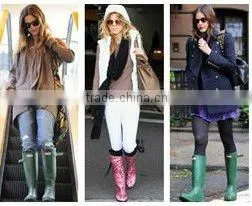 High Heels Women Rubber Rain Boots