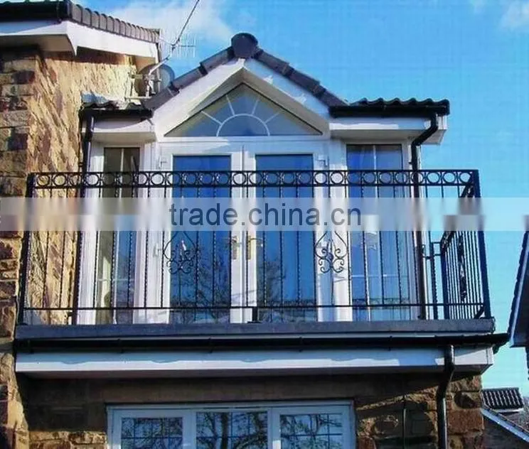 Top-selling hand forging wrought iron balcony handrail