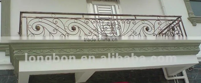 2015 Top-selling modern steel iron balcony fence