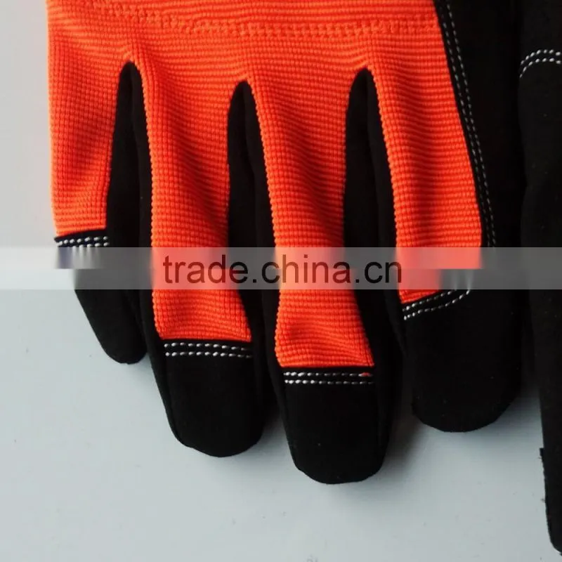 Microfiber and shockproof palm custom cycling gloves