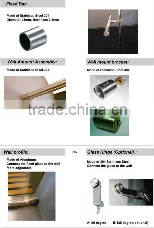 Frameless Walk-in Shower Door (KD8006)