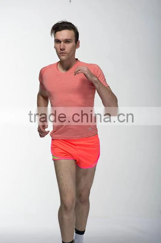 Men plain 100% Polyester custom T-shirt ,running wear