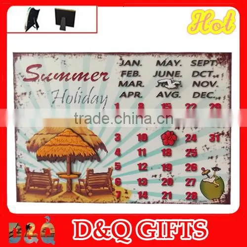 metal calendar , metal desk calendar