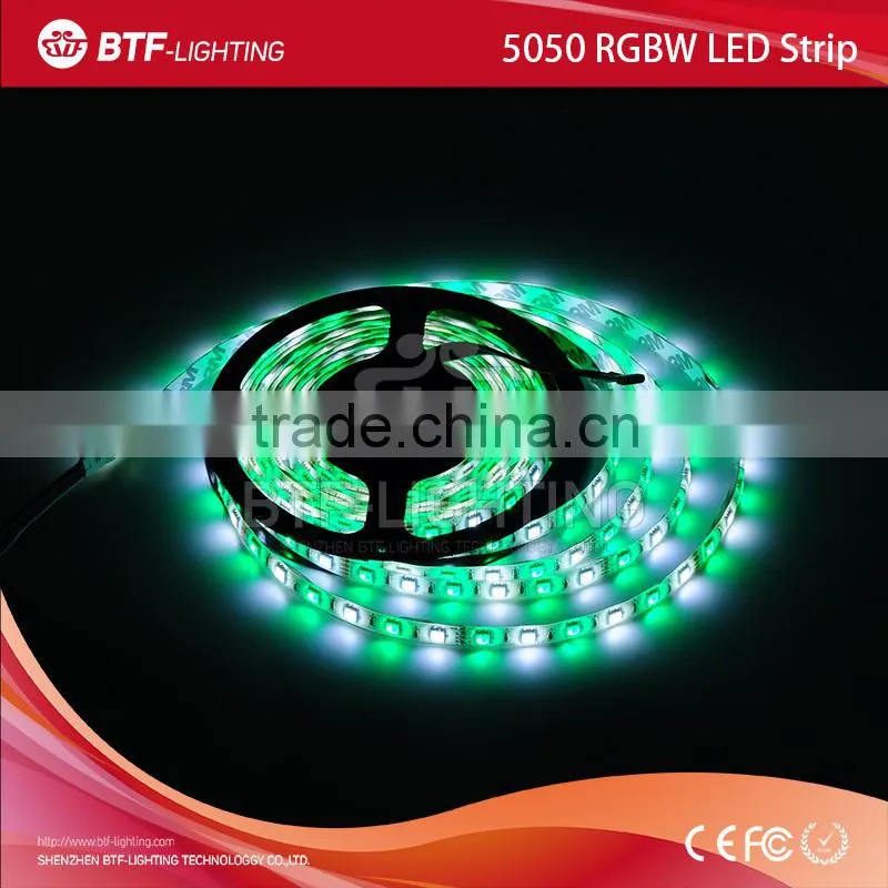 5m 60leds/m 5050 rgbw led strip RGB+Cool White strip Waterproof IP65 White PCB DC12V SMD 5050 Mixed color