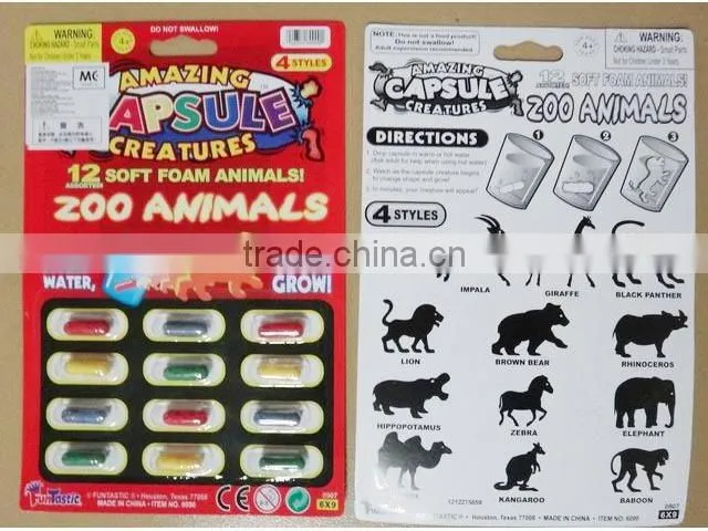 Magic Dinosaur Growing Capsule,Growing sponge capsules toys