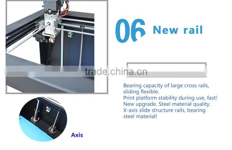 2016 China Wholesale Build Size 200*200*480mm Industrial 3D Printers