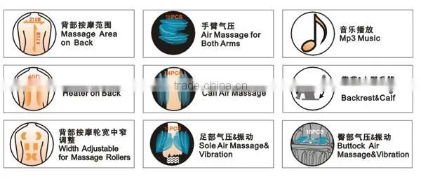 The stereo massage chair DLK-H017 with DVD