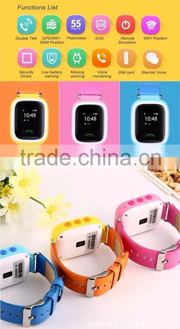 2016 GPS Kids Tracker wristwatch Smart Watch SOS Call Location Finder Locator Tracker for Kid Child Anti Lost Monitor Baby Gift