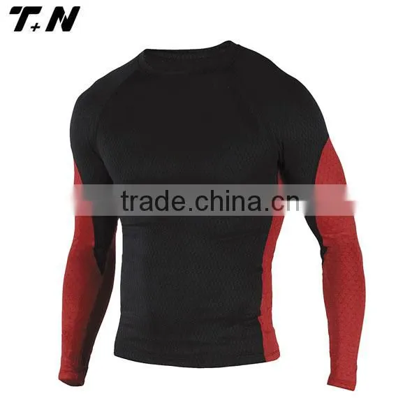 Custom sublimated compression shirt rash guard