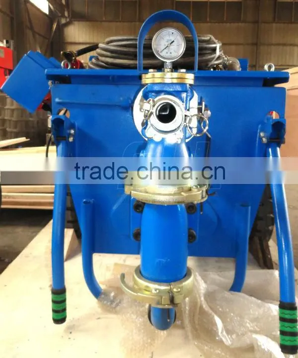 Operate the mortar grouting pump