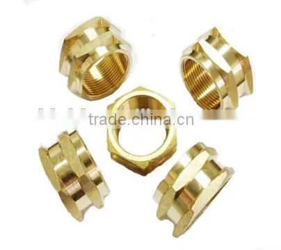 High quality hexagon brass pipe fasten nuts