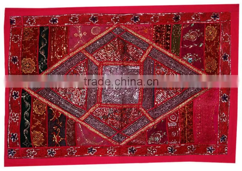Indian Hand Embroidered Cotton Tapestries Wall Hanging tapestry / wall hanging