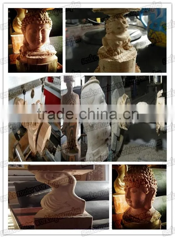 4 axis 3d wood cnc router machine for wood refile stocks