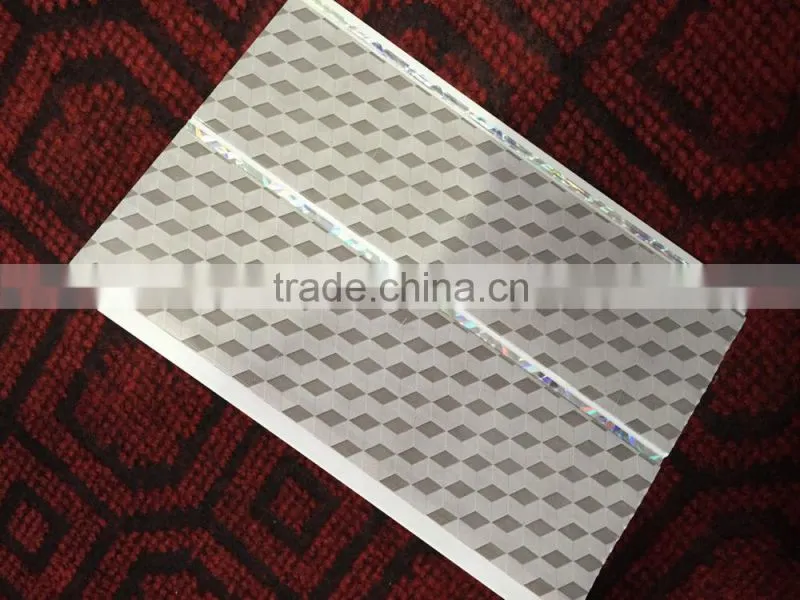 China manufacturer building material interior wall paper design false pvc ceiling decoration