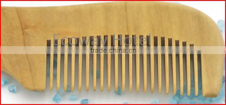 Wholesale Hotel High Quality Personalized Hand Made Wood Hair Comb