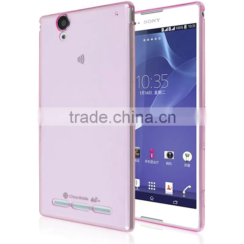ultra-thin TPU cases back cover case for sony Xperia G T3 hard back cover case