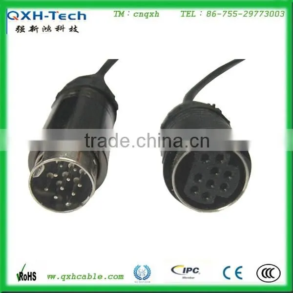 5MM 28AWG High Quality Male to Female Mini Din 9Pin Cable Facrtory Price