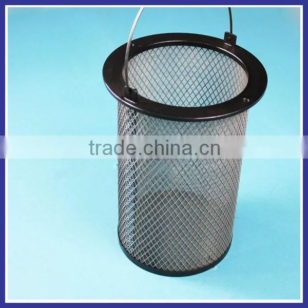portable removable wire mesh filter basket for chemical industry