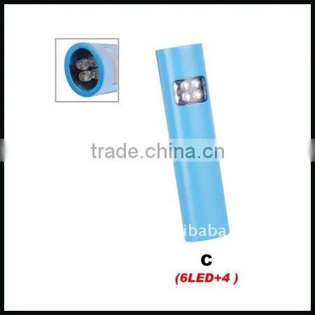6LED +4 LED LED dry battery work light
