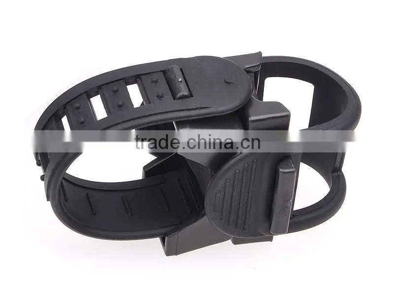 Universal Adjustable Plastic Flashlight Mount for Bicycle Wholesale