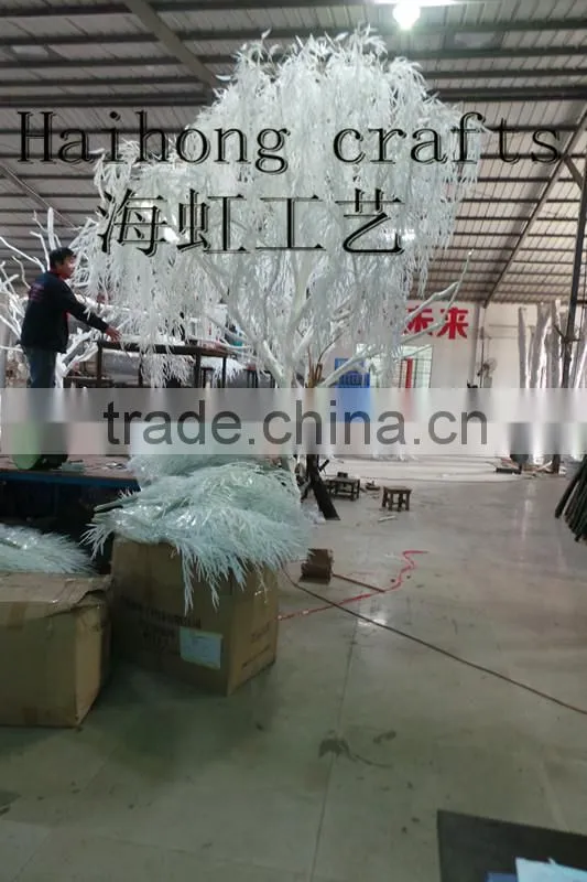 Artificial White Willow tree/ fake weeping willow tree/cheap artitifical white tree