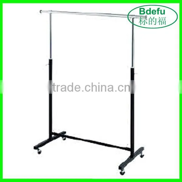 Garment Display Metal Rack with Wheels