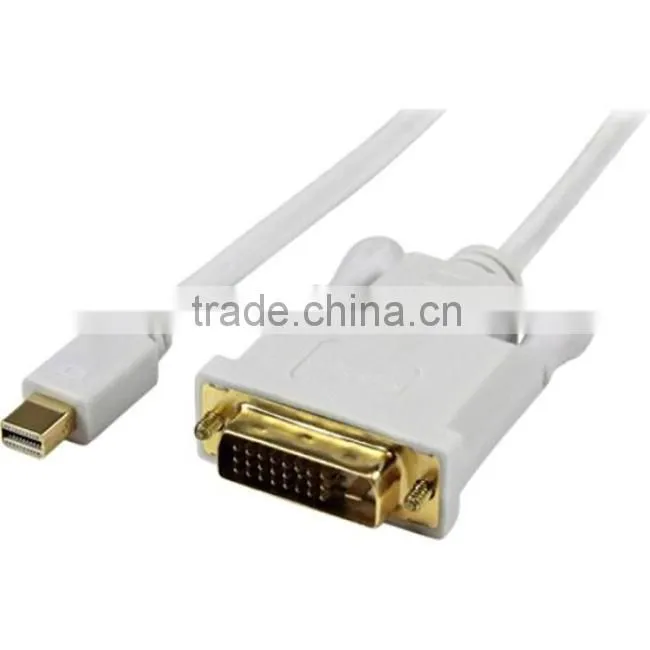 1.8m active mini displayport to DVI male hot plug mini dp to dvi cable