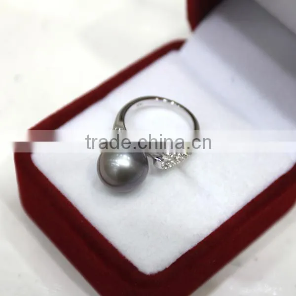 gift pearl price wholesale round pearl ring real 925 silver ring