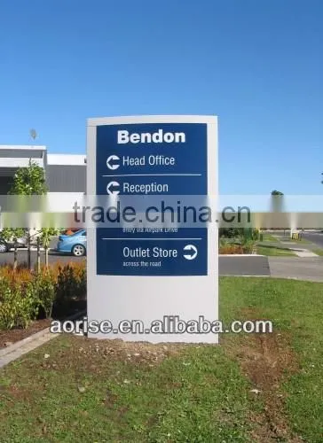 outdoor advertising aluminum led pylon sign