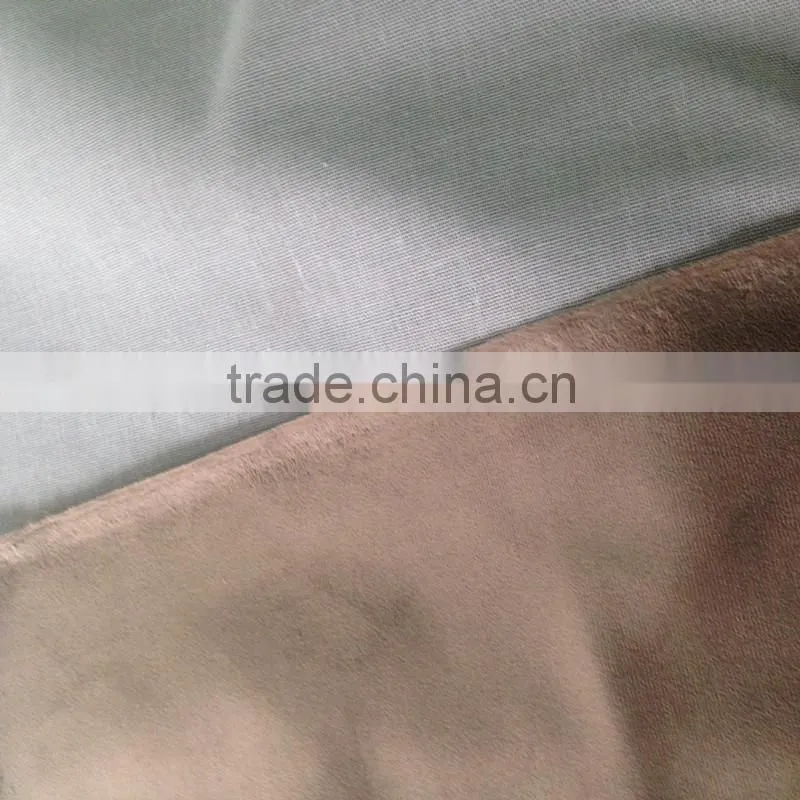 peach skin combined woven fabric