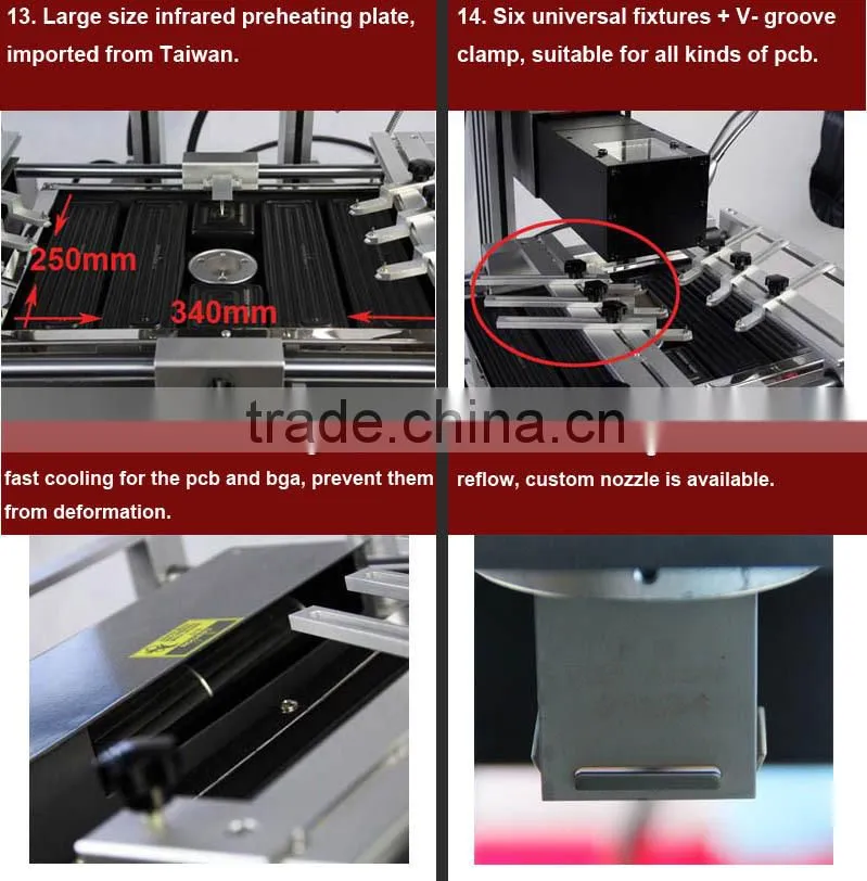 DINGHUA DH-A2 laser+CCD camera intelligent bga rework station for mobile phone chips repair
