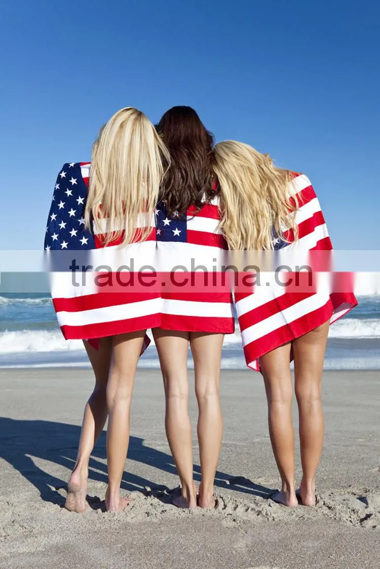 Pure cotton beautiful color seaside plaid beach swimming towel