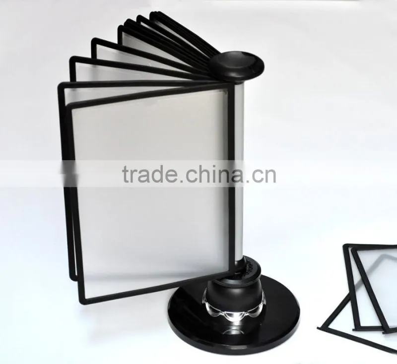 A4 Half Moon Handling Display Reference Rack 20 Pockets Display Reference Rack