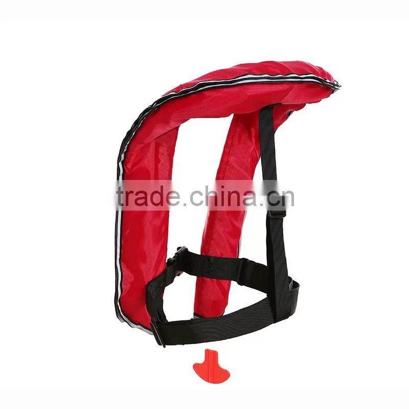 2015 hot sale fashion inflatable life jacket for sea fishing