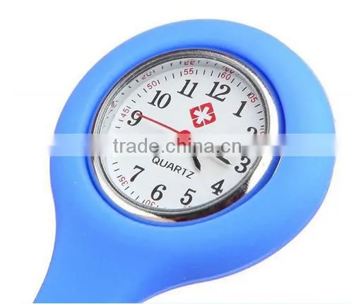 Silicone rubber cheap medical clip digital big smile face thin nurse watch