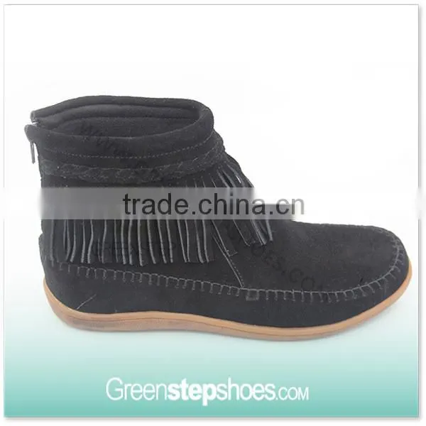 Warm Ankle Women Red Suede Boots