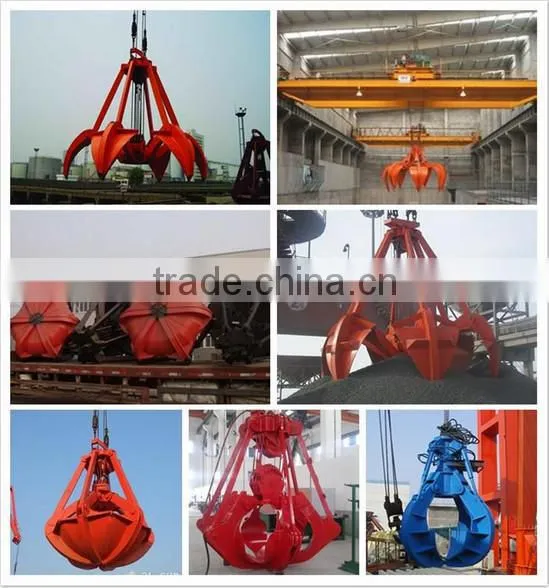 Hydraulic excavator grab bucket