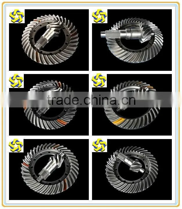 Officially supply XCMG spare parts crown wheel and pinion gear spiral bevel gears for Wheel Loader Road Roller Truck 8/38 9/38