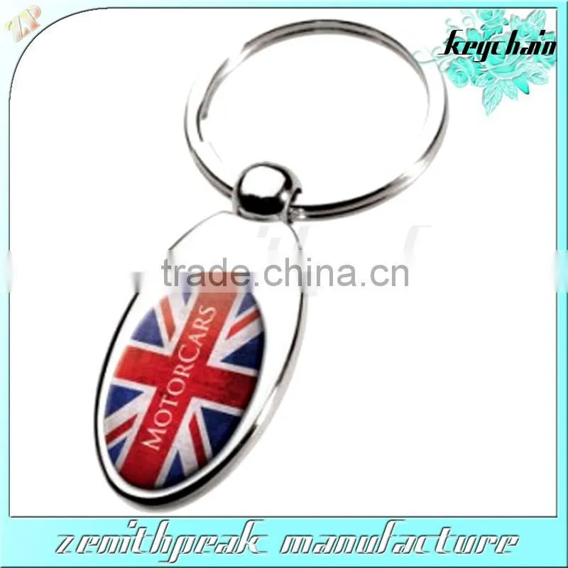 printing offset metal keyring with epoxy