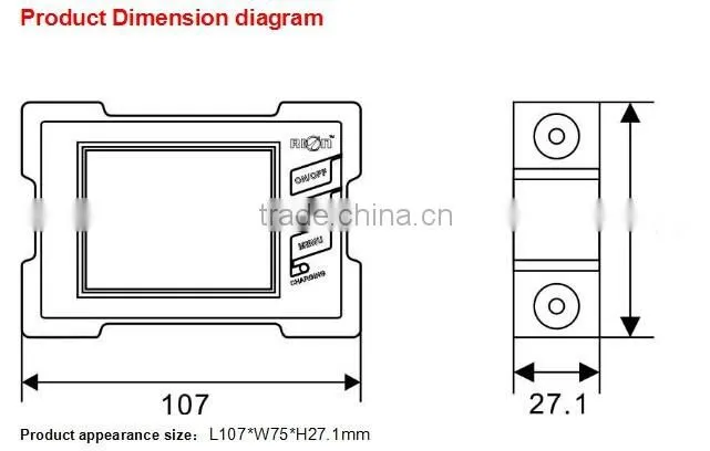 New Touch Screen Inclinometer High Precision With Data Store and Clibration