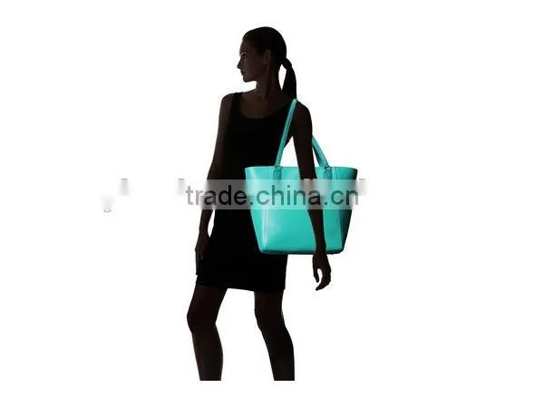 Plain Leather Tote Bag