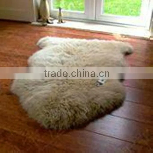 Hot Selling 100% wool sheared Plush sheep fur skin rugs Merino Fur blanket 110*65cm