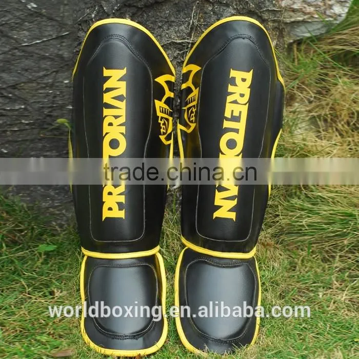 Wholesale MMA shin guard Thicker dykeheel cuish foot protector mma flanchard / muay thai shin guard M/L Mixed Material